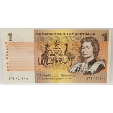 AUSTRALIA 1966 . ONE 1 DOLLAR BANKNOTE . COOMBS/WILSON . STAR NOTE